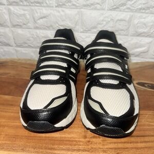 ASICS‎ Gel Running Shoes Hook & Loop Black White Men's Size 10 NWT